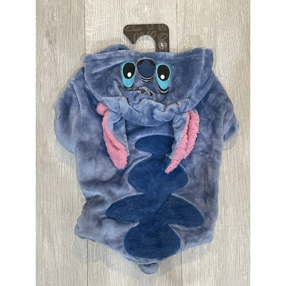 NEW Disney Halloween Fluffy Pet Dog Costume - Lilo & Stitch - Stitch - Size L